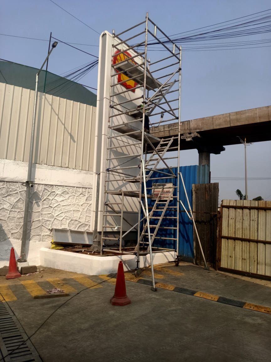 aluminum scaffolding stairway model